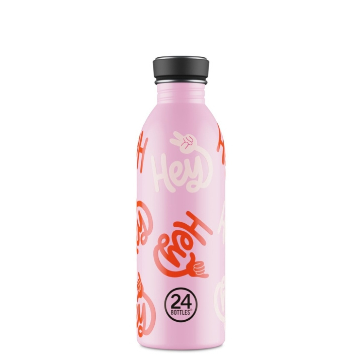 24Bottles Urban Bottle – Hey! Pink – 500 ml i gruppen SPORT, FRITID & HOBBY / Friluftsliv / Termoser og flasker hos TP E-commerce Nordic AB (D37426)