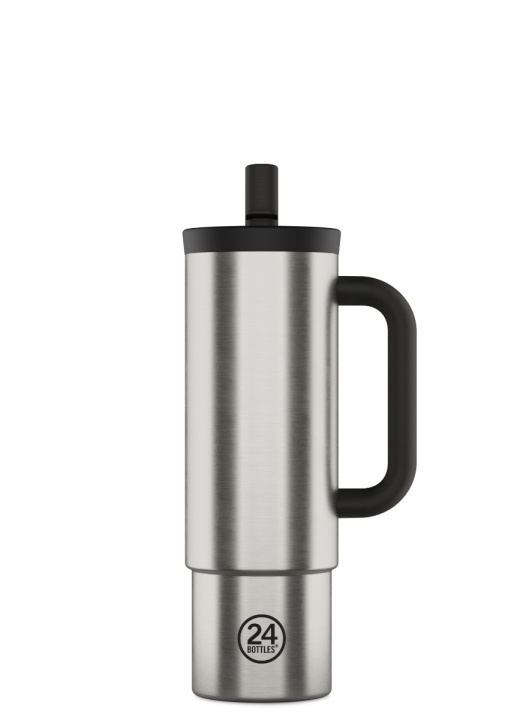 24Bottles Straw Cup – børstet stål – 800 ml i gruppen SPORT, FRITID & HOBBY / Friluftsliv / Termoser og flasker hos TP E-commerce Nordic AB (D37457)