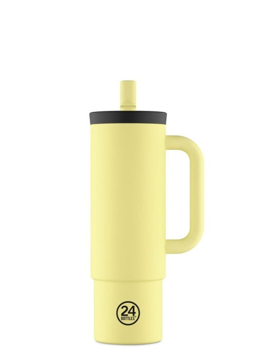 24Bottles Straw Cup – Citrus – 800 ml i gruppen SPORT, FRITID & HOBBY / Friluftsliv / Termoser og flasker hos TP E-commerce Nordic AB (D37459)