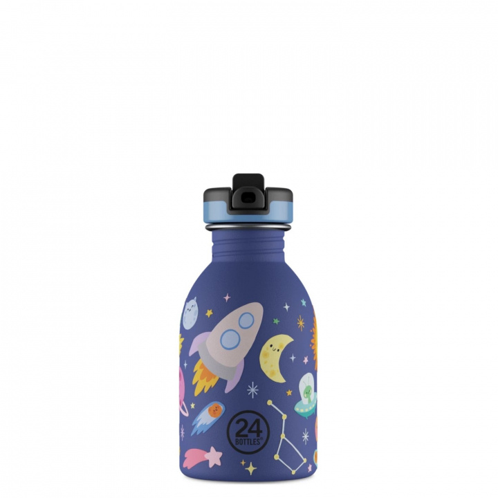 24Bottles Urban Bottle – Space Friends – Blå – 250 ml i gruppen SPORT, FRITID & HOBBY / Friluftsliv / Termoser og flasker hos TP E-commerce Nordic AB (D37462)