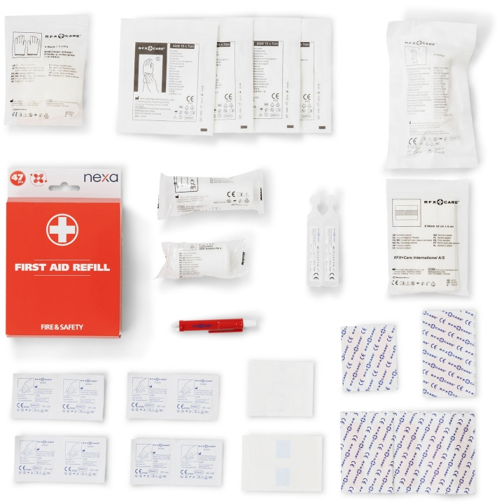Nexa FAKRE Refillkit Första Hjälpen 47 delar i gruppen Bil / Tilbehør / Accessories / Annet biltilbehør hos TP E-commerce Nordic AB (D37580)