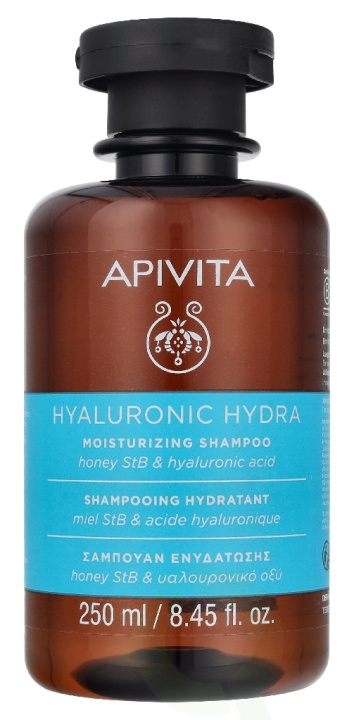 Apivita Hyaluronic Hydra Moisturizing Shampoo Honey StB & Hyaluronic Acid 250 ml i gruppen HELSE OG SKJØNNHET / Hår & styling / Hårpleie / Sjampo hos TP E-commerce Nordic AB (D37607)