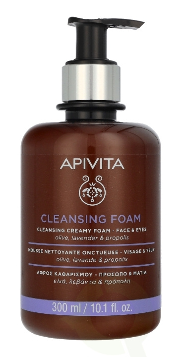 Apivita Face & Eye Foam Cleanser 300 ml i gruppen HELSE OG SKJØNNHET / Hudpleie / Ansikt / Rengjøring hos TP E-commerce Nordic AB (D37608)