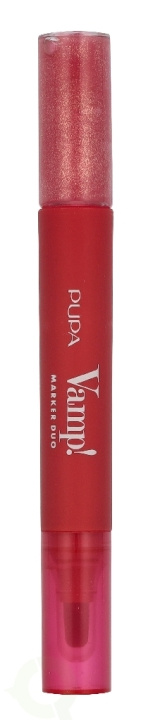 Pupa Milano Pupa Vamp! Marker Duo 4 ml #004 Spicy Raspberry / lip marker 1,4ml / lip gloss 2,6ml i gruppen HELSE OG SKJØNNHET / Makeup / Lepper / Lipgloss / Plumper hos TP E-commerce Nordic AB (D37712)