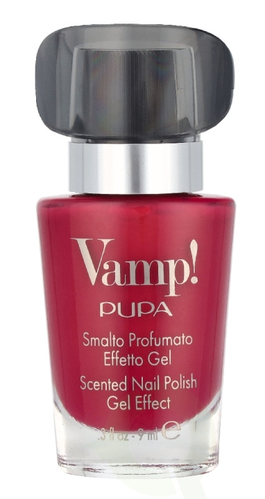 Pupa Milano Pupa Vamp! Scented Nail Polish Gel Effect 9 ml #317 Hypnotic Cherry i gruppen HELSE OG SKJØNNHET / Manikyr/pedikyr / Neglelakk hos TP E-commerce Nordic AB (D37756)