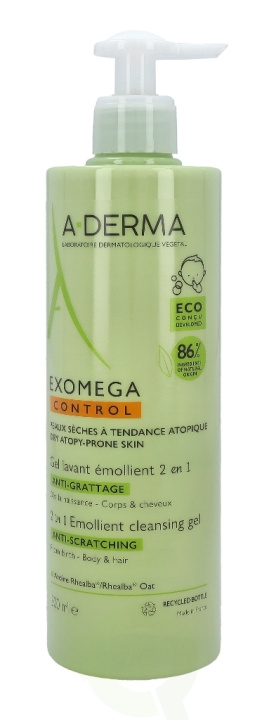 A-Derma Exomega Control Emollient Cleansing Gel Duo Set 500 ml i gruppen HELSE OG SKJØNNHET / Hår & styling / Hårpleie hos TP E-commerce Nordic AB (D37786)