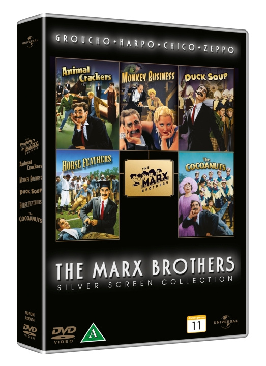 Marx Brothers silver screen collection (5 DVD Box set) i gruppen Elektronikk / Lyd & Bilde / TV og tilbehør / Filmer / DVD hos TP E-commerce Nordic AB (D37848)