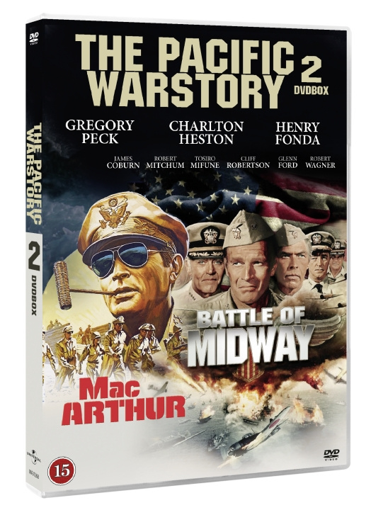 The Pacific War Story - 2 Disc Box set contains Midway and MacArthur Movie (Limited edition) (DVD) i gruppen Elektronikk / Lyd & Bilde / TV og tilbehør / Filmer / DVD hos TP E-commerce Nordic AB (D37892)