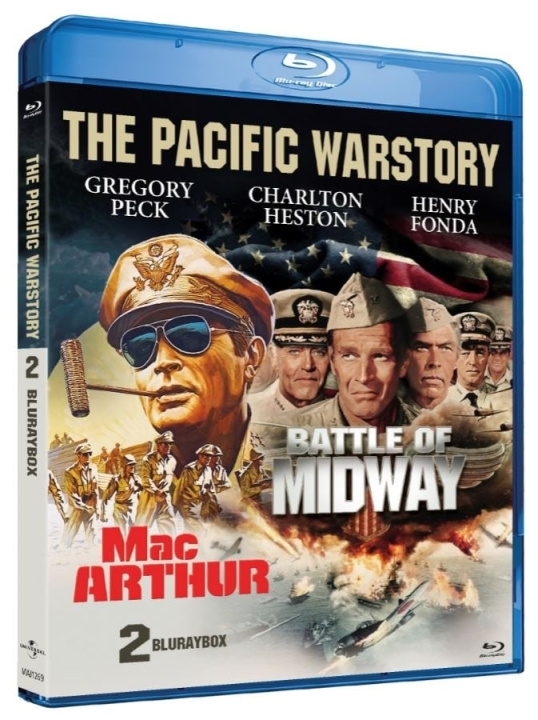 The Pacific War Story - 2 Disc Box set contains Midway and MacArthur Movie (Limited edition) (Blu-ray) i gruppen Elektronikk / Lyd & Bilde / TV og tilbehør / Filmer / Blu-ray hos TP E-commerce Nordic AB (D37893)