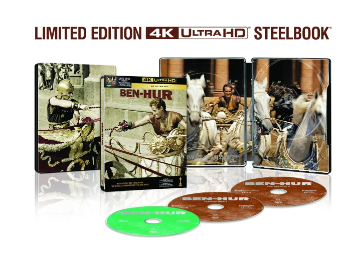 Ben Hur - Steelbook 3-disc (4K UHD + BD) i gruppen Elektronikk / Lyd & Bilde / TV og tilbehør / Filmer / Blu-ray hos TP E-commerce Nordic AB (D38174)