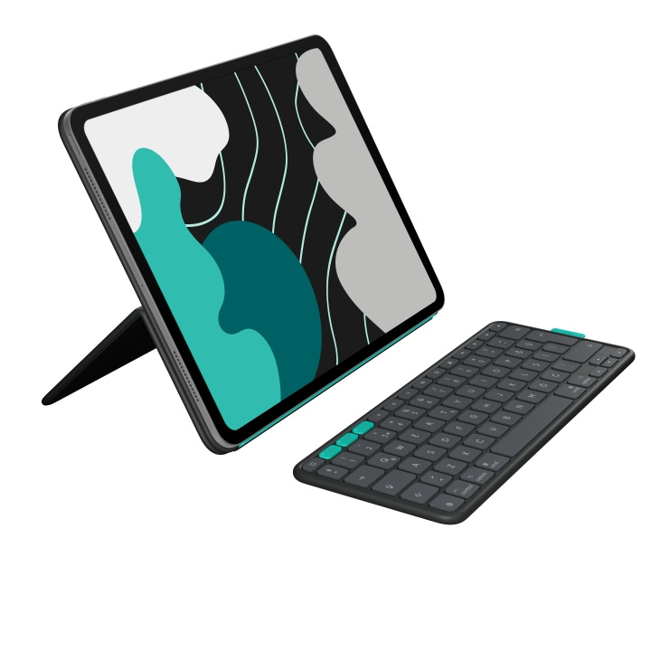Logitech Flip Folio for iPad Pro og iPad Air 13\'\' – Grafitt – Nordic i gruppen SMARTTELEFON & NETTBRETT / Nettbrettbeskyttelse / Apple iPad hos TP E-commerce Nordic AB (D38228)
