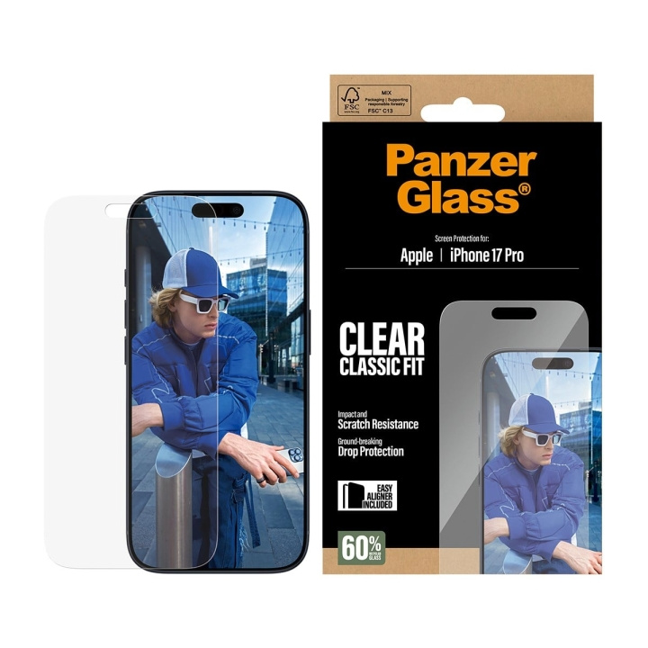 PanzerGlass Skjermbeskytter til iPhone 17 Pro/Classic med EasyAligner i gruppen SMARTTELEFON & NETTBRETT / Mobilbeskyttelse / Apple / iPhone 17 hos TP E-commerce Nordic AB (D38293)