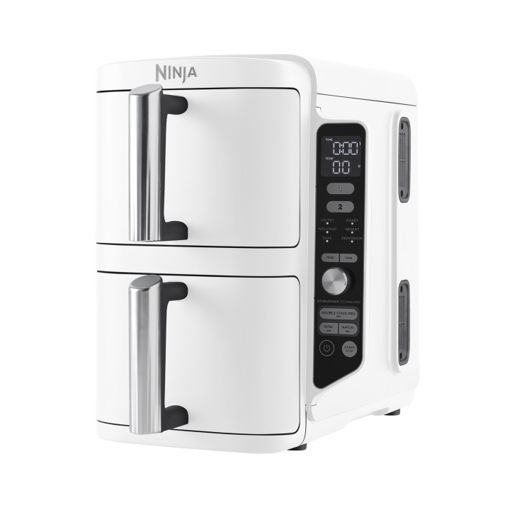Ninja Double Stack XL - SL400EUWH – Luftfryser med to skuffer (9,5 l) og SYNC & MATCH i gruppen HJEM, HUS OG HAGE / Husholdningsapparater / Airfryers og frityrkokere hos TP E-commerce Nordic AB (D38298)