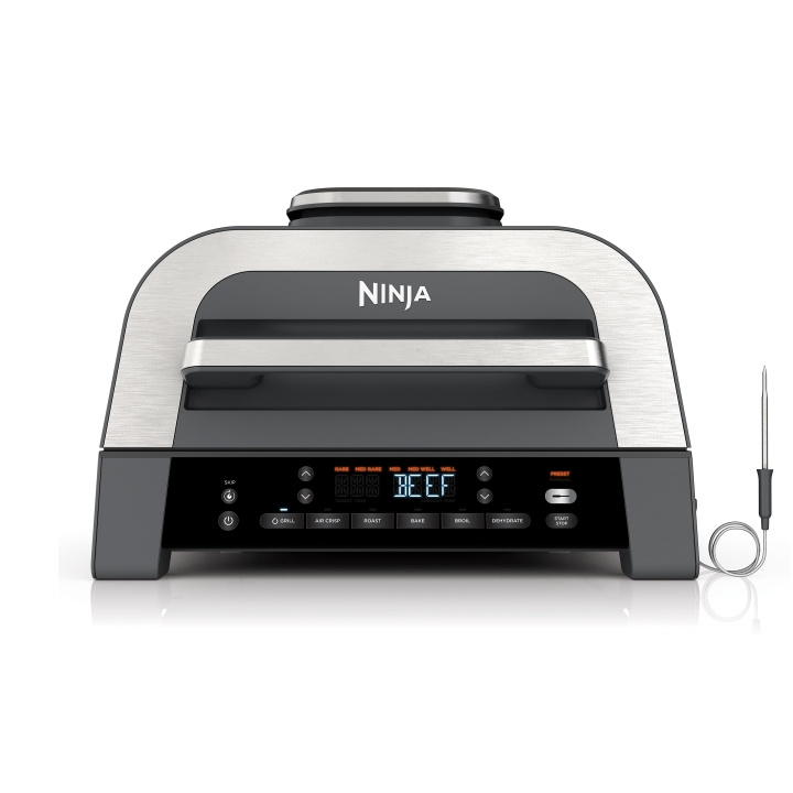Ninja 6-i-1 MAX Grill & Luftfryser – DG551EU – Cyclonic Air & Smart Cook-system i gruppen HJEM, HUS OG HAGE / Husholdningsapparater / Airfryers og frityrkokere hos TP E-commerce Nordic AB (D38299)