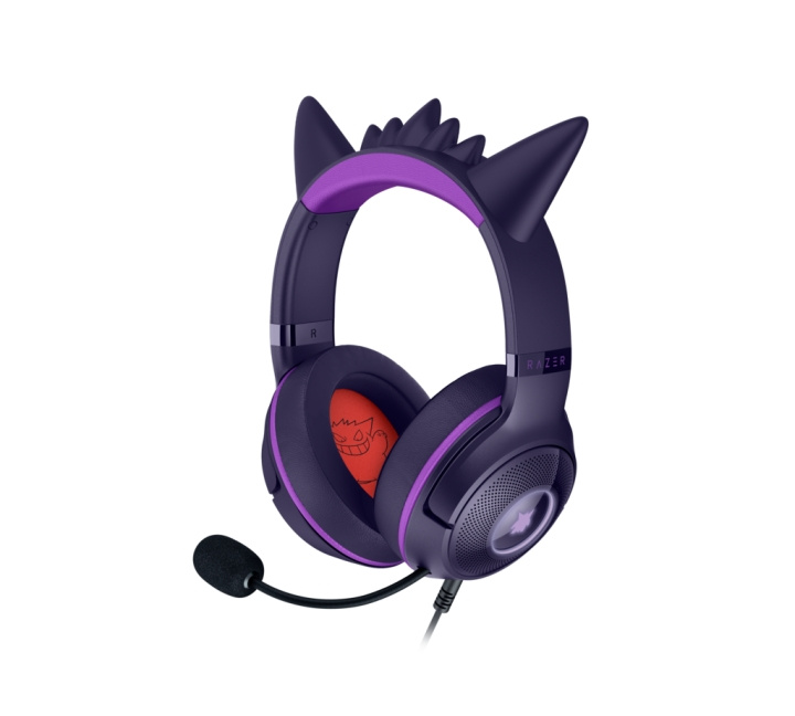 Razer Kraken Kitty V2 – Pokémon Gengar-utgaven i gruppen Elektronikk / Lyd & Bilde / Hodetelefoner & Tilbehør / Hodetelefoner hos TP E-commerce Nordic AB (D38327)