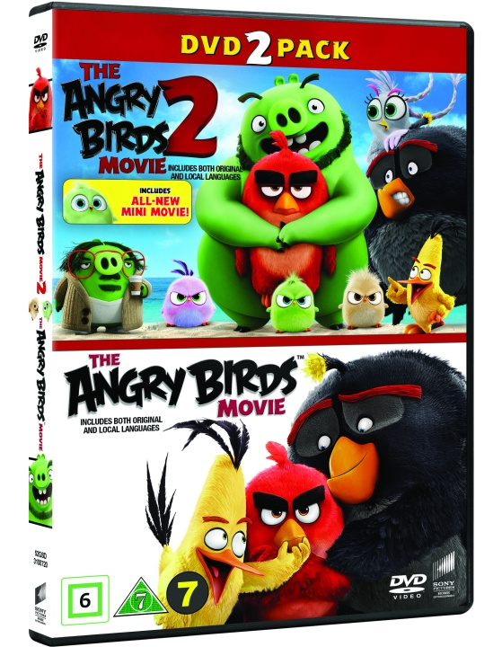 The Angry Birds Movie 1+2 Box - Dvd i gruppen Elektronikk / Lyd & Bilde / TV og tilbehør / Filmer / DVD hos TP E-commerce Nordic AB (D38482)