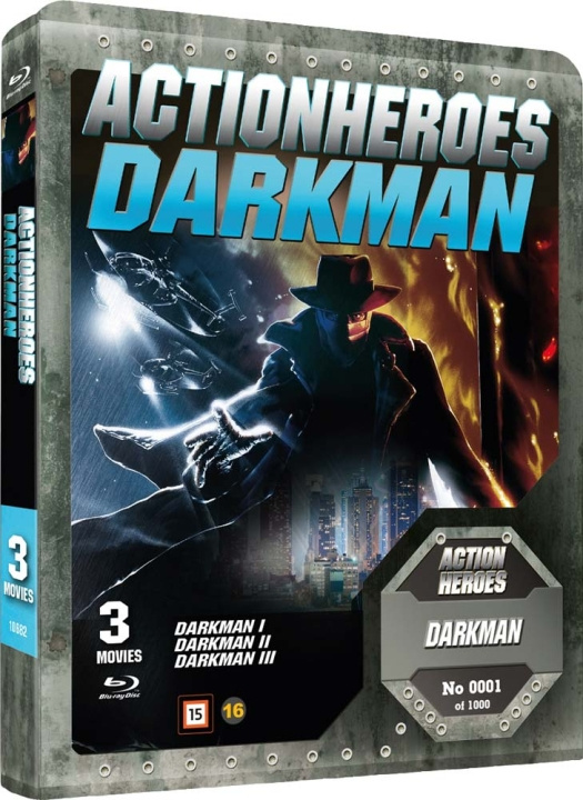 Darkman Trilogy: Action Heroes (Steelbook) (Blu-ray) Liam Neeson i gruppen Elektronikk / Lyd & Bilde / TV og tilbehør / Filmer / Blu-ray hos TP E-commerce Nordic AB (D38548)