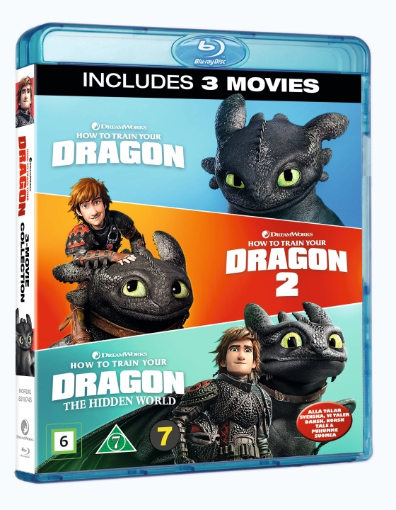 How To Train Your Dragon 1-3 Box (Blu-ray) i gruppen Elektronikk / Lyd & Bilde / TV og tilbehør / Filmer / Blu-ray hos TP E-commerce Nordic AB (D38710)