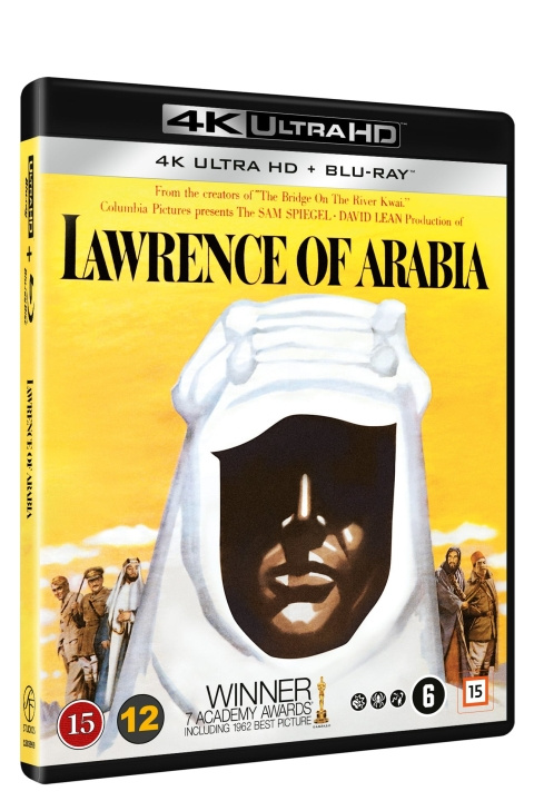 Lawrence of Arabia (4K Ultra-HD + Blu-ray) (Nordic) (4 DISC edition) i gruppen Elektronikk / Lyd & Bilde / TV og tilbehør / Filmer / Blu-ray hos TP E-commerce Nordic AB (D38737)