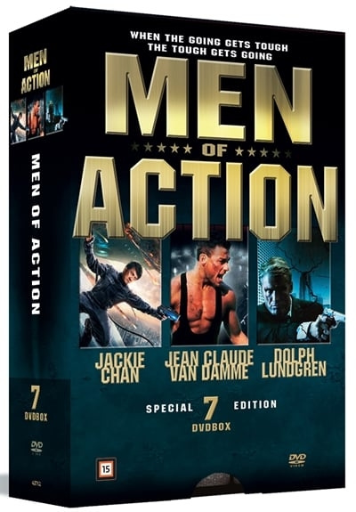 SOUL MEDIA MEN OF ACTION-SAMLINGEN (7-DVD-BOKSSETT) i gruppen Elektronikk / Lyd & Bilde / TV og tilbehør / Filmer / DVD hos TP E-commerce Nordic AB (D39047)