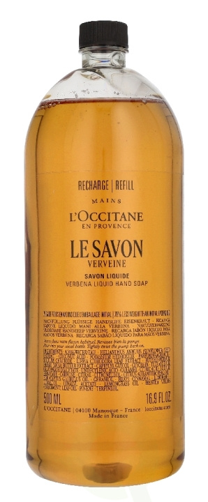 L\'Occitane Verbena Hands & Body Liquid Soap Refill 500 ml i gruppen HELSE OG SKJØNNHET / Hudpleie / Kroppspleie / Bad- og dusjkrem hos TP E-commerce Nordic AB (D39503)
