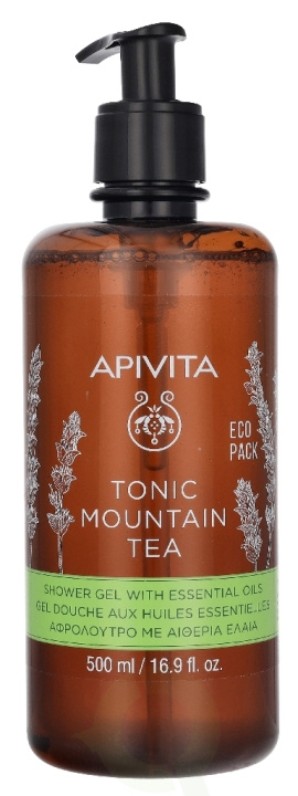 Apivita Tonic Mountain Tea Shower Gel 500 ml i gruppen HELSE OG SKJØNNHET / Hudpleie / Kroppspleie / Bad- og dusjkrem hos TP E-commerce Nordic AB (D39549)