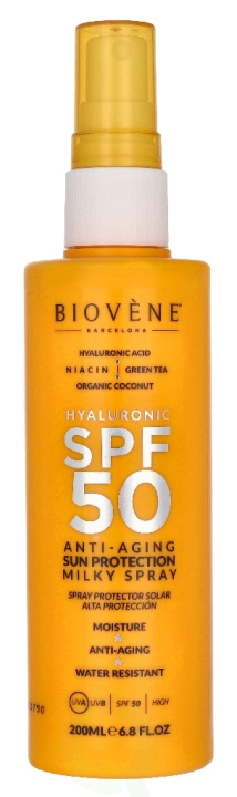 Biovene Hyaluronic SPF50 Anti-Aging Sun Protection Spray 200 ml i gruppen HELSE OG SKJØNNHET / Hudpleie / Soling / Solkrem hos TP E-commerce Nordic AB (D39624)