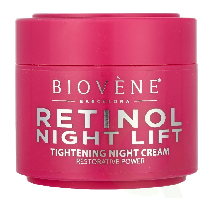 Biovene Retinol Night Lift Night Cream 50 ml Organic Strawberry i gruppen HELSE OG SKJØNNHET / Hudpleie / Ansikt / Nattkrem hos TP E-commerce Nordic AB (D39651)