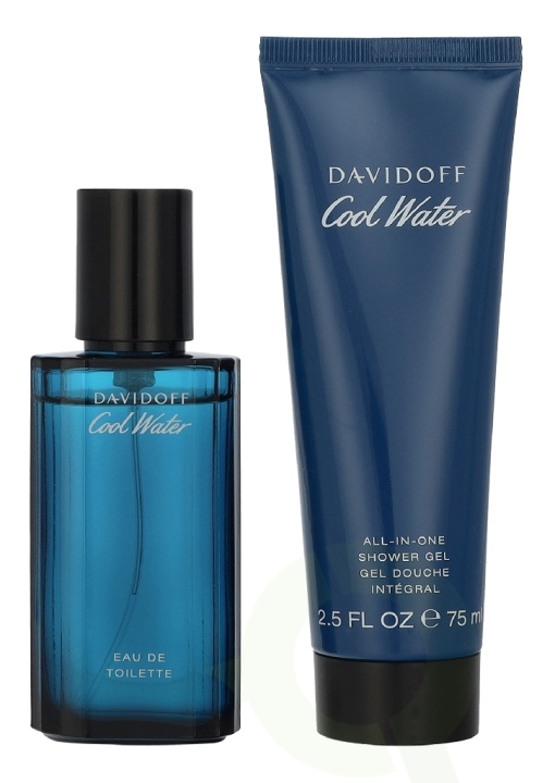 Davidoff Cool Water Man Giftset 115 ml Edt Spray 40ml/Shower Gel 75ml i gruppen HELSE OG SKJØNNHET / Gavesett / Gavesett for ham hos TP E-commerce Nordic AB (D39670)