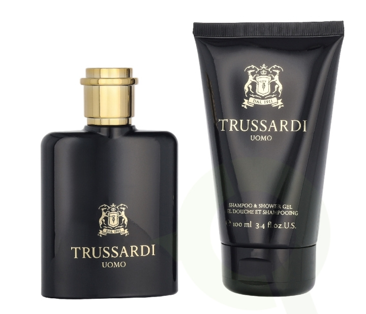Trussardi Uomo Giftset 150 ml Edt Spray 50ml/Shampoo & Shower Gel 100ml i gruppen HELSE OG SKJØNNHET / Duft og parfyme / Parfyme / Parfyme for han hos TP E-commerce Nordic AB (D39685)