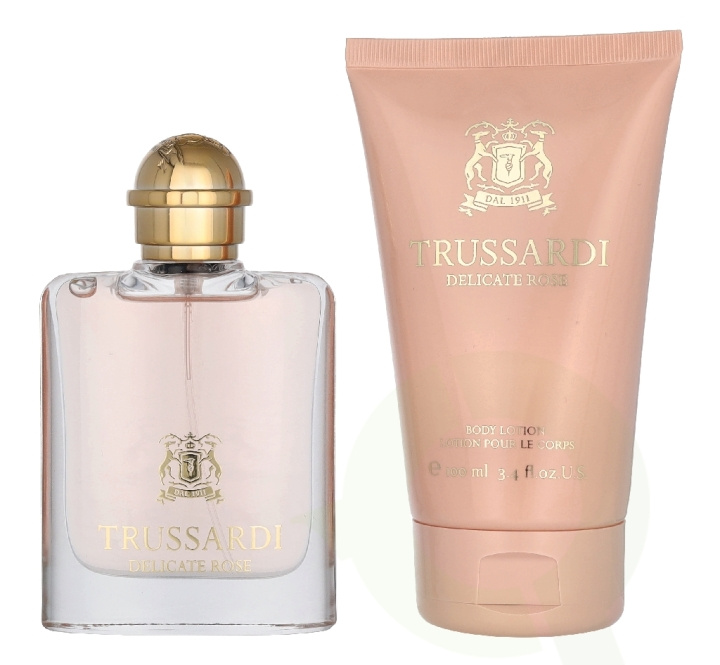 Trussardi Delicate Rose Giftset 150 ml Edt Spray 50ml/Body Lotion 100ml i gruppen HELSE OG SKJØNNHET / Duft og parfyme / Parfyme / Parfyme for henne hos TP E-commerce Nordic AB (D39687)