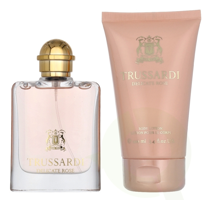 Trussardi Delicate Rose Urban Giftset 150 ml Edt Spray 50ml/Body Lotion 100ml i gruppen HELSE OG SKJØNNHET / Duft og parfyme / Parfyme / Parfyme for henne hos TP E-commerce Nordic AB (D39688)