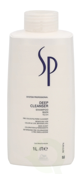 Wella SP - Deep Cleanser Shampoo 1000 ml Pre Colour & Perm Cleanser i gruppen HELSE OG SKJØNNHET / Hår & styling / Hårpleie / Sjampo hos TP E-commerce Nordic AB (D39709)