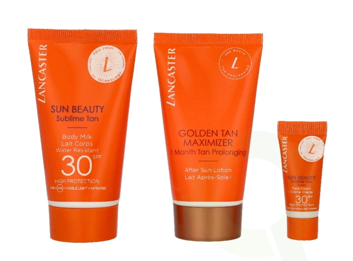 Lancaster My Sun Routine Set 103 ml Body Cream 50ml/After Sun Tan 50ml/Face Cream 3ml i gruppen HELSE OG SKJØNNHET / Hudpleie / Soling / Solkrem hos TP E-commerce Nordic AB (D39716)