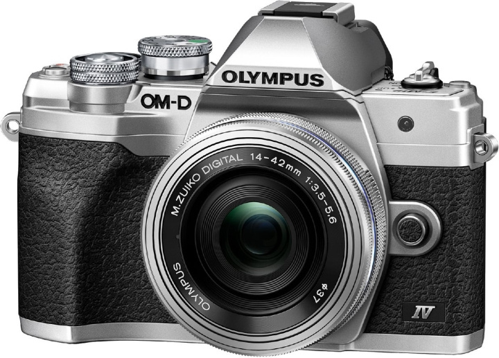 OM Digital Solutions Olympus OM-D E-M10 Mark IV, sølv + 14–42 mm EZ i gruppen Elektronikk / Foto og video / Kameraer hos TP E-commerce Nordic AB (D39767)