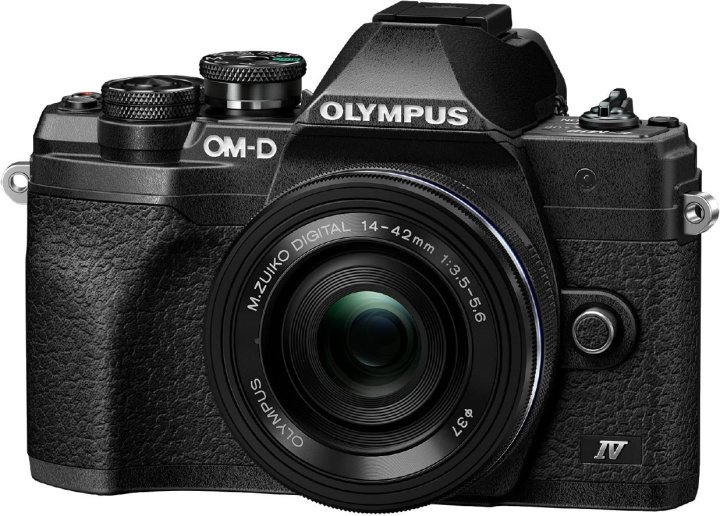 OM Digital Solutions Olympus OM-D E-M10 Mark IV + 14–42 mm EZ, svart i gruppen Elektronikk / Foto og video / Kameraer hos TP E-commerce Nordic AB (D39768)
