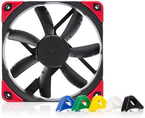 Noctua NF-S12A PWM chromax.blac.swap – chassifläkt, 120 mm i gruppen Datautstyr / PC-Komponenter / Kjøling hos TP E-commerce Nordic AB (D39773)