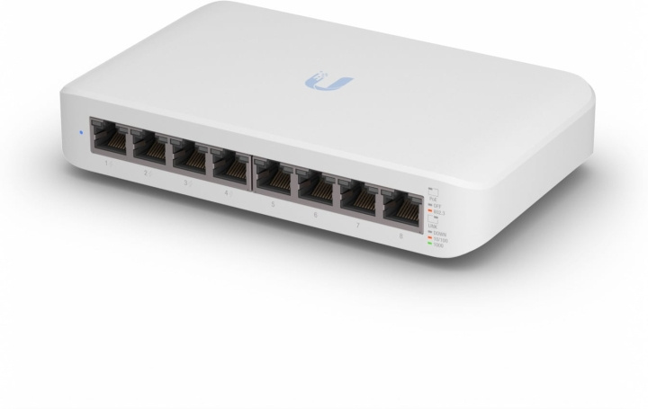 Ubiquiti UniFi USW-LITE-8-POE 8-porters PoE-svitsj i gruppen Datautstyr / Nettverk / Switcher hos TP E-commerce Nordic AB (D39787)