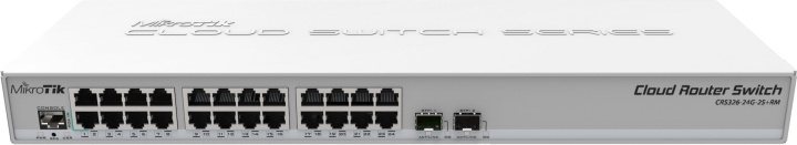 MikroTik Cloud Router Switch CRS326-24G-2S+RM – 24-porters switch i gruppen Datautstyr / Kabler og adaptere / HDMI/VGA/DVI-switcher hos TP E-commerce Nordic AB (D39791)
