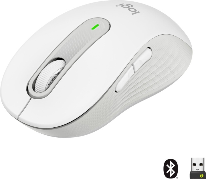 Logitech Signature M650 trådløs mus, hvit i gruppen Datautstyr / Mus & Tastatur / Mus hos TP E-commerce Nordic AB (D39795)