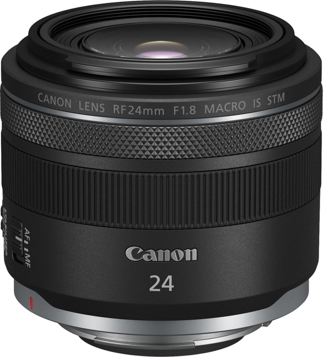 Canon RF 24 mm F1.8 MACRO IS STM vidvinkelobjektiv i gruppen Elektronikk / Foto og video / Fotograferingsutstyr / Kameralinser og tilbehør hos TP E-commerce Nordic AB (D39817)