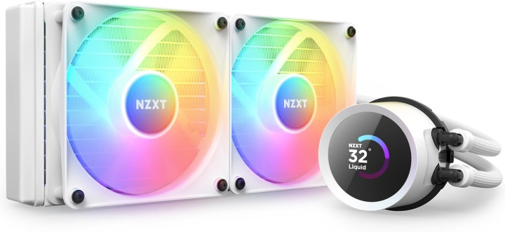 NZXT Kraken 240 RGB væskekjølesystem, hvit i gruppen Datautstyr / PC-Komponenter / Kjøling hos TP E-commerce Nordic AB (D39871)