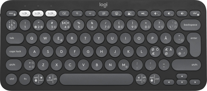 Logitech Pebble Keys 2 K380s-tastatur, grå i gruppen Datautstyr / Mus & Tastatur / Tastatur hos TP E-commerce Nordic AB (D39879)