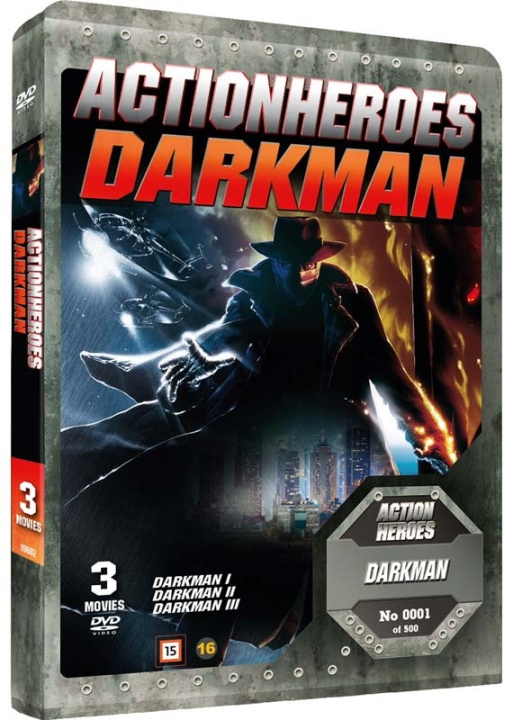Darkman Trilogy: Action Heroes (Steelbook) Liam Neeson (DVD) i gruppen Elektronikk / Lyd & Bilde / TV og tilbehør / Filmer / DVD hos TP E-commerce Nordic AB (D40227)