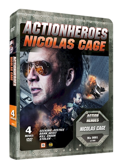 Nicolas Cage - Action Heroes Steelbook - Ltd. Collectors Edition (DVD) i gruppen Elektronikk / Lyd & Bilde / TV og tilbehør / Filmer / DVD hos TP E-commerce Nordic AB (D40327)