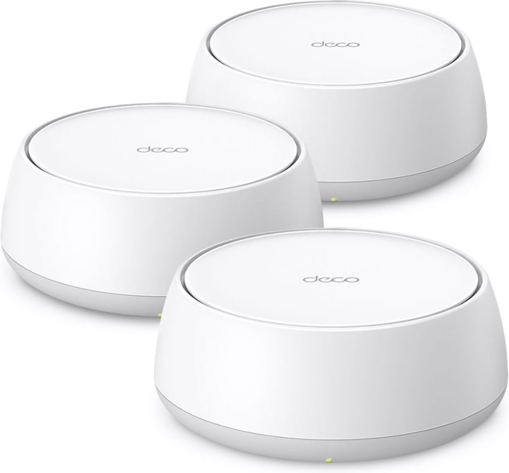 TP-Link Deco BE25 Dual-Band WiFi 7 Mesh-system, 3-pakning i gruppen Datautstyr / Nettverk / Meshnettverk hos TP E-commerce Nordic AB (D40422)