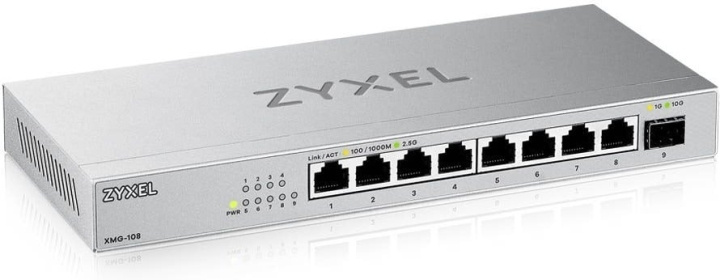 ZyXEL XMG-108 2,5G – 8-porters switch i gruppen Datautstyr / Nettverk / Switcher hos TP E-commerce Nordic AB (D40474)