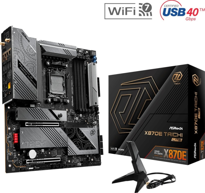 ASRock X870E Taichi Lite E-ATX-hovedkort i gruppen Datautstyr / PC-Komponenter / Hovedkort hos TP E-commerce Nordic AB (D40489)