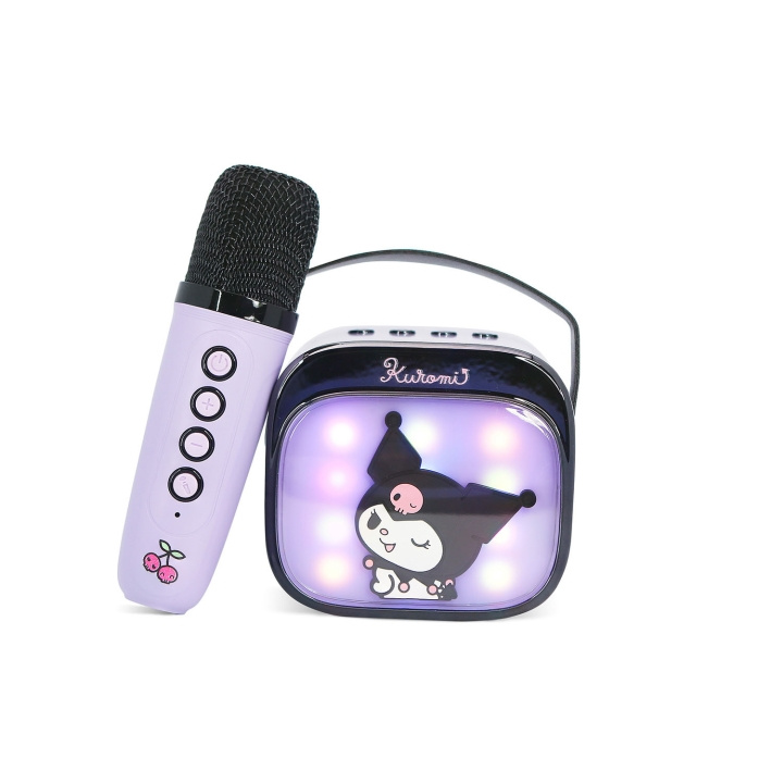 KUROMI Karaokehøyttaler Popsing Mikrofon LED i gruppen Elektronikk / Lyd & Bilde / Håndholdte mikrofoner hos TP E-commerce Nordic AB (D40578)