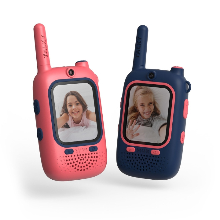 Mobility On Board Walkie Talkie Video Talky Cutie Blå og Rosa i gruppen SPORT, FRITID & HOBBY / Friluftsliv / Walkie talkie hos TP E-commerce Nordic AB (D40591)